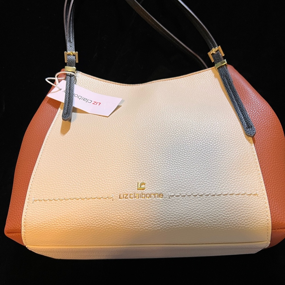 Liz Claiborne Women's Tan and Cream Bag